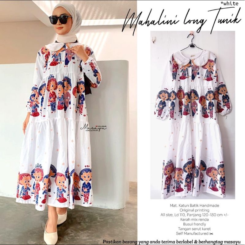 MAHALINI LONG TUNIK By MASAYU