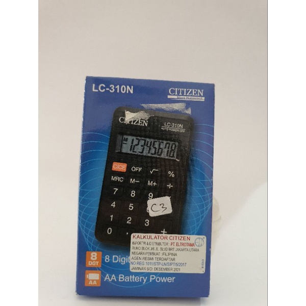 

kalkulator saku lc 310n