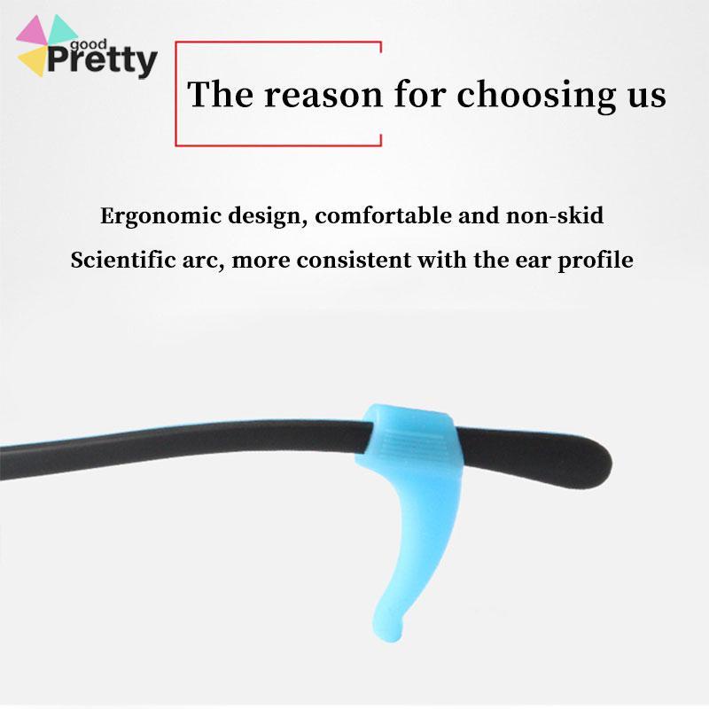 Silicone Anti-Slip Telinga-hooks Untuk Kacamata Kacamata Sunglasses - PD