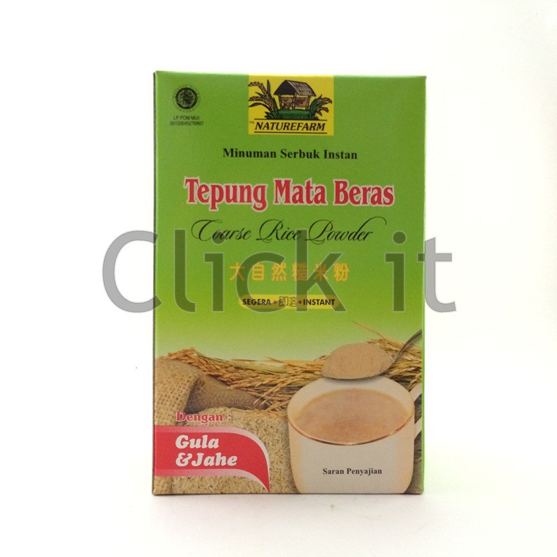 

Tepung Mata Beras rasa gula & jahe Nature Farm