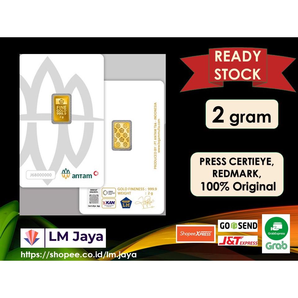 Aksesoris Certicard LM Antam 2 gr lm 2 gram antam 2 gram