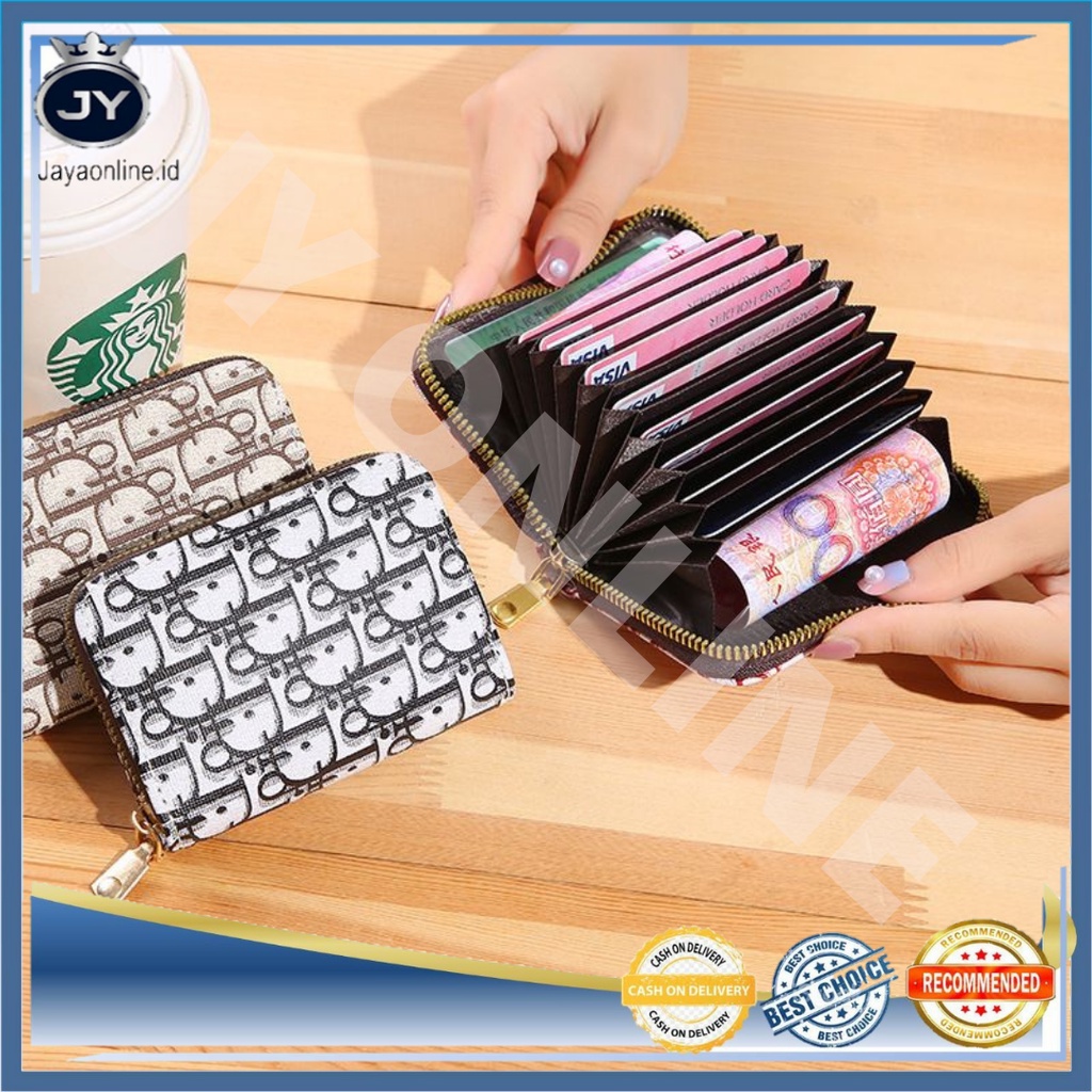 JY DP07 Dompet Kartu Resleting Dompet Mini Wanita Import Korea Fashion Murah