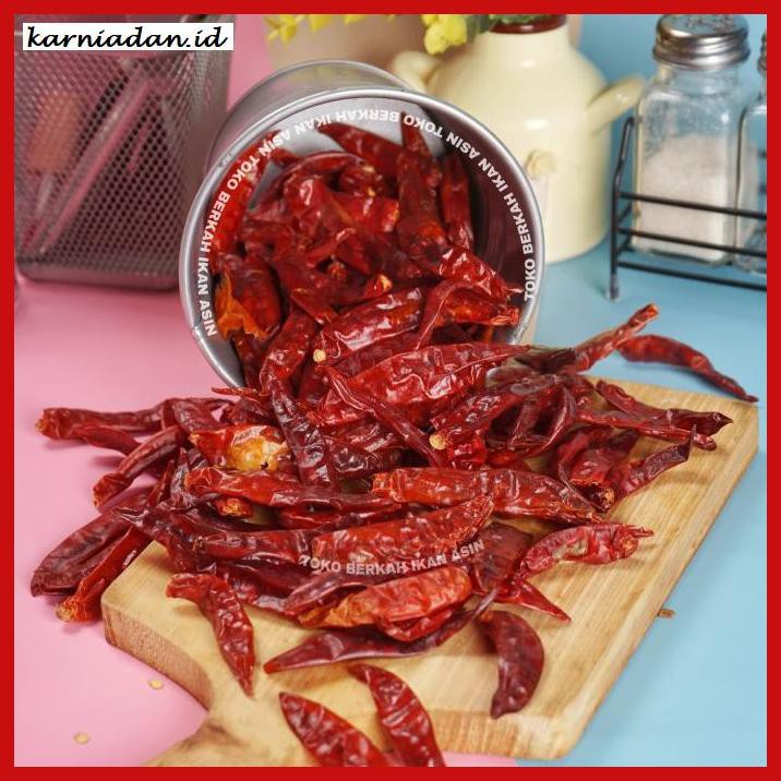 

Aneka-Sambal- Cabe Merah Kering 250Gr / Cabai Kering / Chilli Cabe Pedas - 250Gr -Pedeeeeeezzzzzzz.