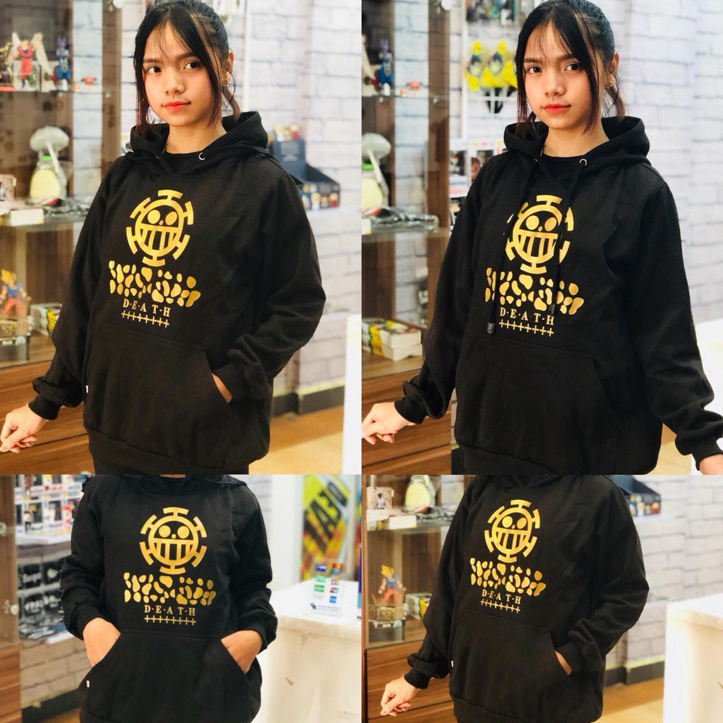 Hoodie Trafalgar Law Death Gold Black