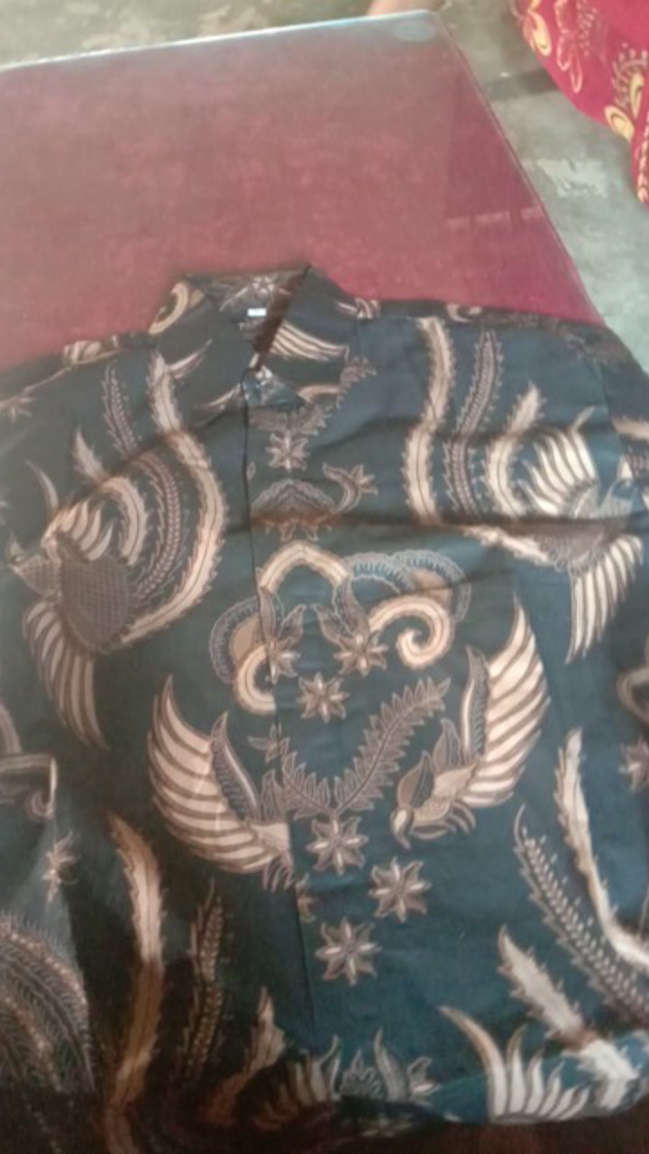 Kkemeja Batik Pria Modern Slim Fit Lengan Panjang Odl 142