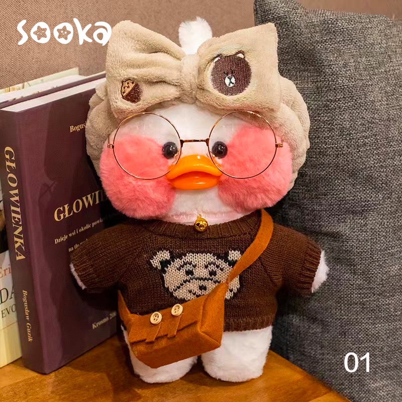 Sooka Mainan Boneka Bantal Stuffed Plush Bebek 2022  Lalafanfan 30cm Untuk Hadiah Ulang Tahun Anak Perempuan SK-GDG1039