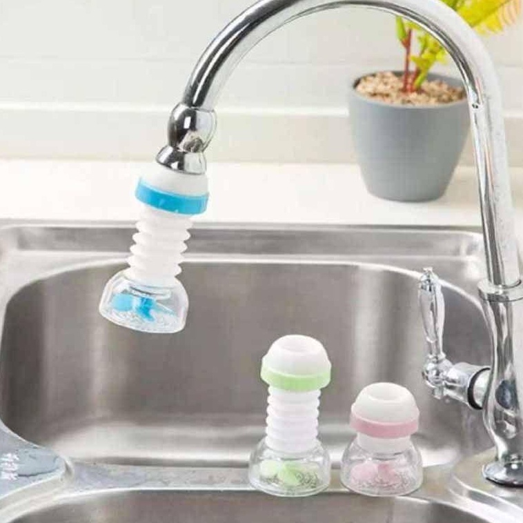 Sambungan kran air anti muncrat 360 derajad keran Air Flexible - Saringan Air Faucet Flash Dispenser Rak Dapur Filter Kepala Saring Shower Saringan Sink