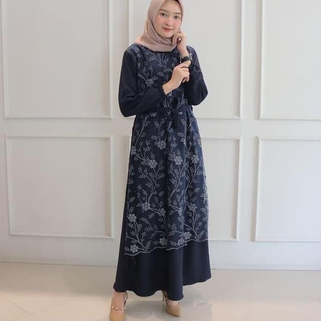 {PDK.10Jn22ᴸ} M L XL Gamis Syar'i asdf Brukat Benhur Abu Toska Navy Moscrep Hujan Muslim Modern Whit
