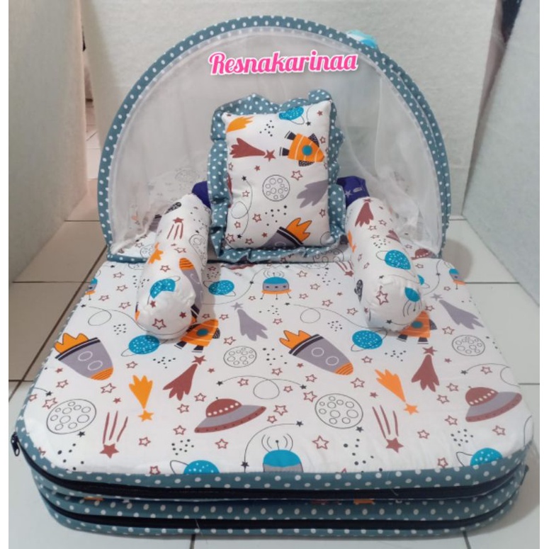 kasur baby lipat kelambu // berbagai motif lucu