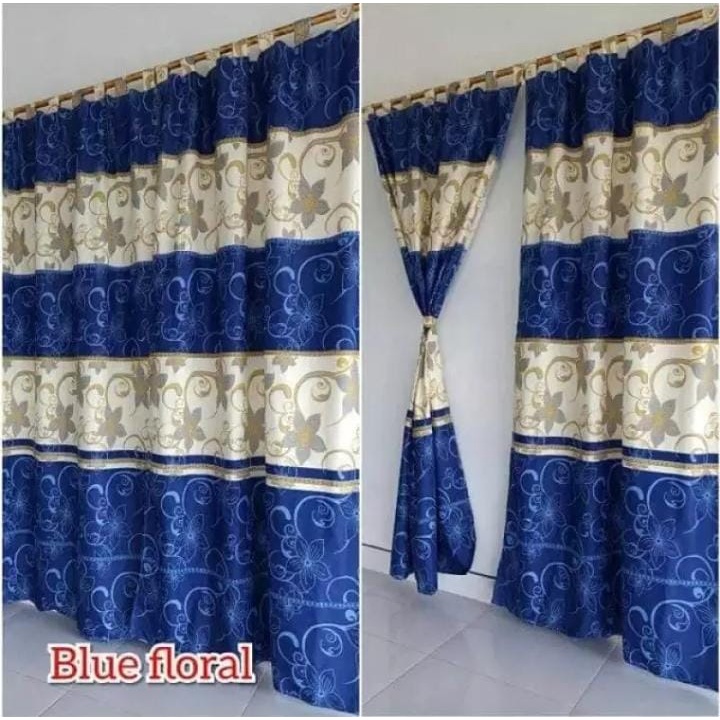 Gorden Pintu Blue Floral