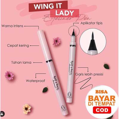 Madame Gie Wing It Lady - MakeUp Eyeliner Black Waterproof