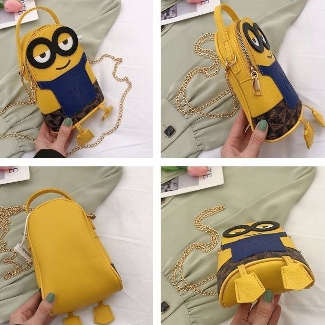 【COD】12/20CM Tas Wanita Tas Selempang Mini Minion Bag Wanita Terbaru Ransel Tas Wanita