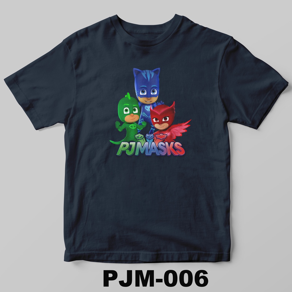 [FREE NAMA !!] Kaos Anak &amp; Family PJ Mask 100% COTTON PREMIUM