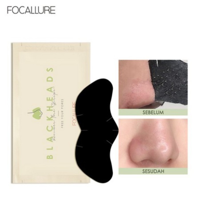 FOCALLURE Pembersih Komedo Strip / Pori-Pori Hidung Blackhead Remover