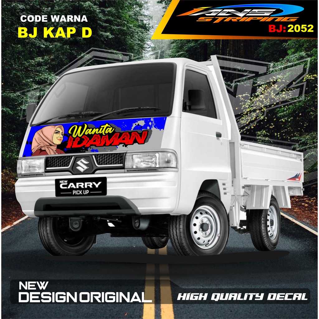 DECAL STIKER KAP DEPAN CARRY L300 PICK UP / STIKER KABIN CARRY L300 / STIKER KAP CUP DEPAN L300 PICK UP / STIKER MOBIL