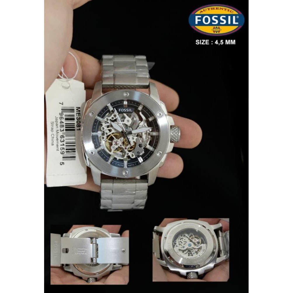 GRATIS ONGKIR PROMO JAM TANGAN PRIA FOSSIL TYPE ME-3081 MATIC 