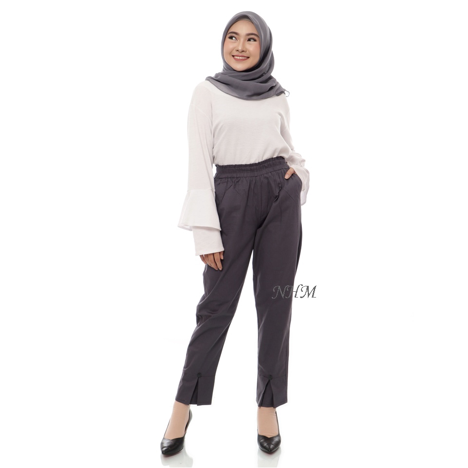 NHM Celana Wanita Split Pants Korean Style, Celana Kerja Wanita