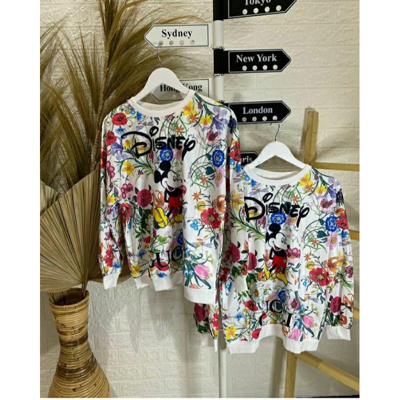KOAS LENGAN PANJANG MICKEY vs GUCCI IMPORT/ KAOS IMPORT