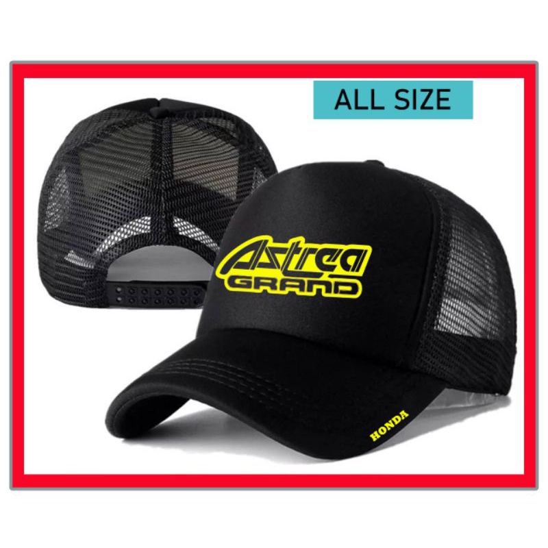Topi SNAPBACK Trucker Jaring Allsize Colour Design Dewasa Pria Wanita