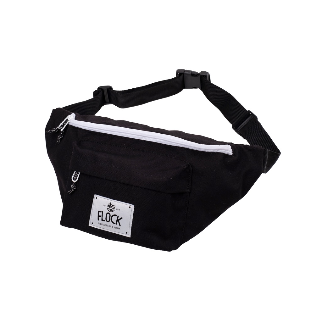 FLOCK Classic Travel Waistbag- Water Resistant - Pure Black