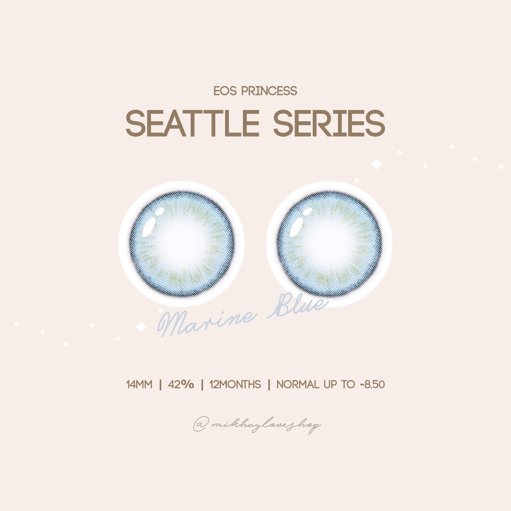 MIKHAYLOVESHOP Softlens Seattle Marine Blue | EOS Princess