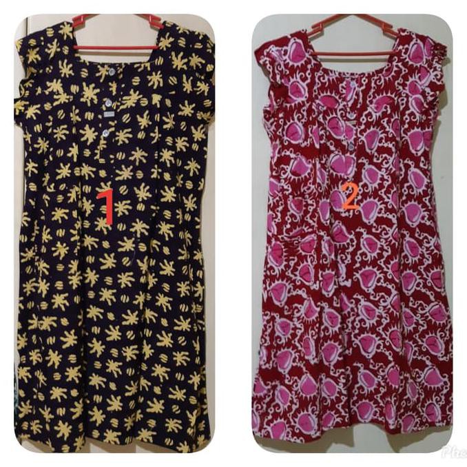 Pengiriman Cepat Daster Batik Pekalongan Jumbo - Merah CUCI GUDANG