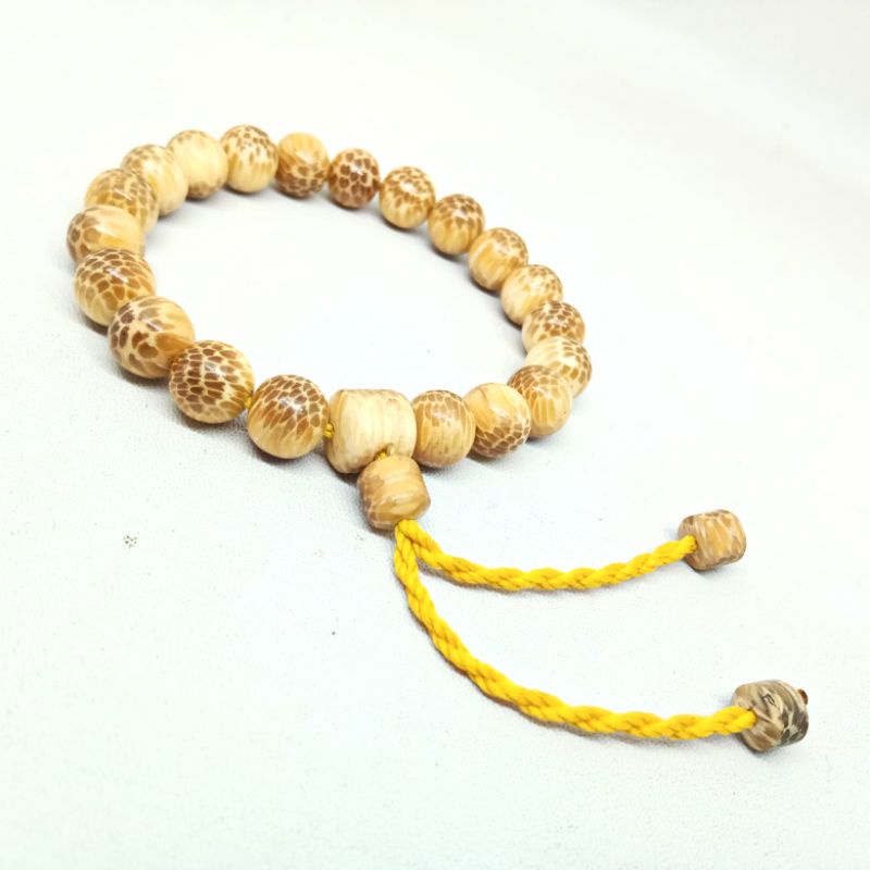 Gelang Kayu Nibung/Liwung Putih Asli Size 8,10,12 mm ORIGINAL!!!