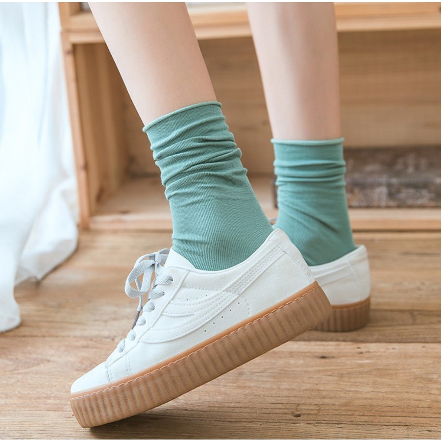 Ennwen KK65 Kaos Kaki Panjang Wanita Japanese Candy Colorful Season Women-4