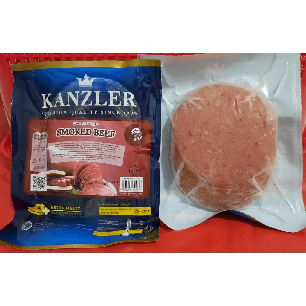 

KANZLER Smoke Beef 250 Gram Daging Asap