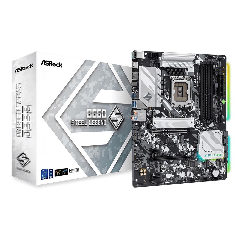 ASROCK MOTHERBOARD Intel Gen B660 ATX B660 Steel legend