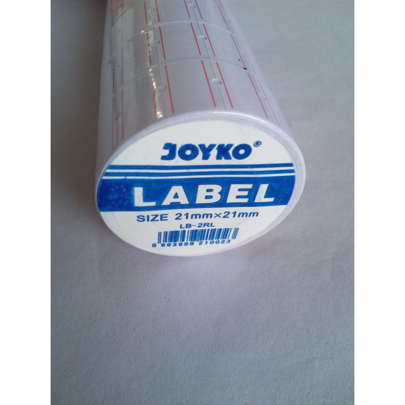 

label ukuran 21mm x 21mm joyko lb-2rl