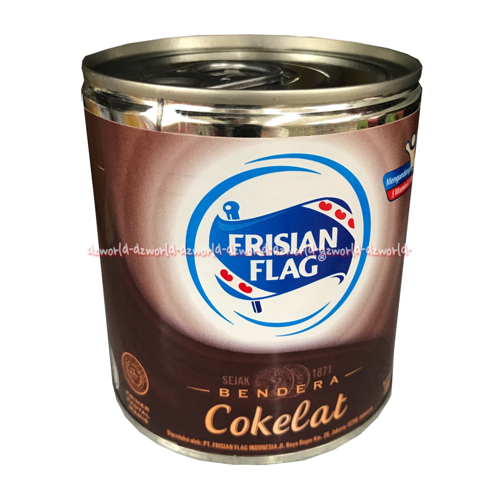 

Frisian Flag Rasa Coklat 370gr Susu Bendera Susu Kental Manis Kaleng Cokelat