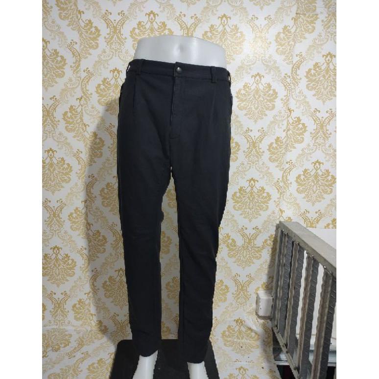 Celana Second Hitam / Celana Hitam Polos / Celana Kerja / Celana Pria /Celana Outdoor / Celana Murah