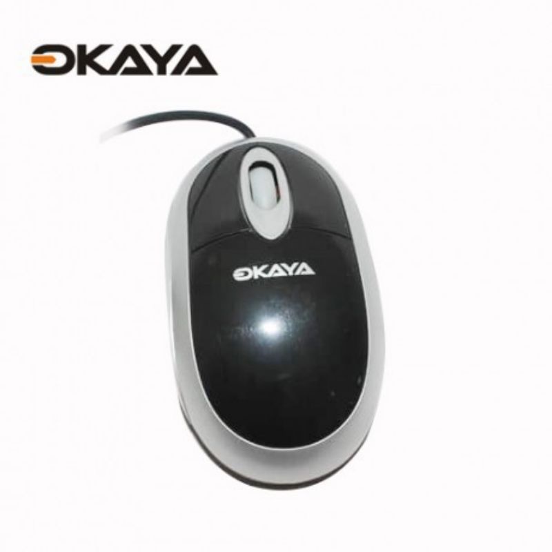 Mouse Okaya MOK-02B PS2 (Colokan bulat PS/2 (bukan USB))