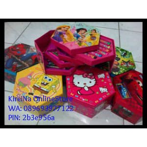 

me126 CRAYON SET SEGI 6 / HEXAGONAL / 4 SUSUN 46 PCS