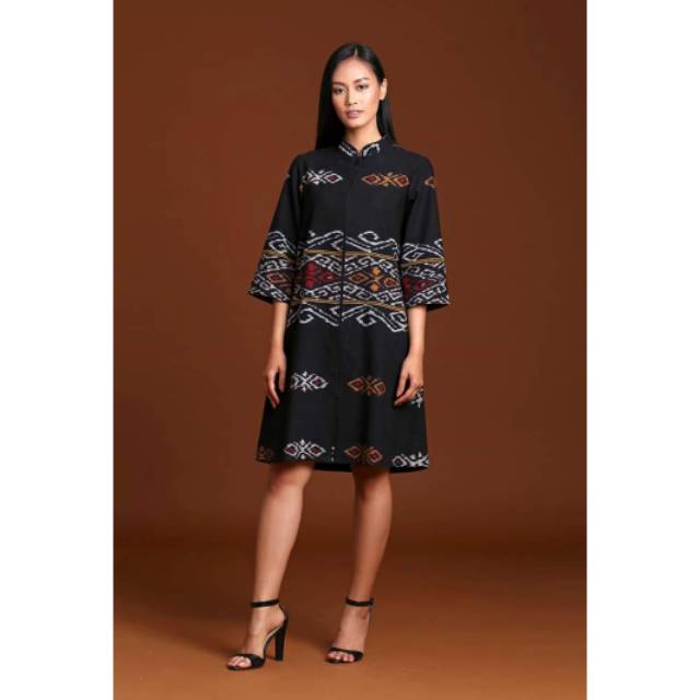 Dres tenun motif toraja full trikot + free masker tenun