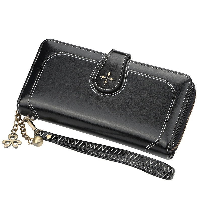 DOMPET PANJANG WANITA BAELLERRY HITAM DOVENA KULIT KARTU WA593B5 RESLETING REMAJA IMPORT UANG KOIN TALI KEKINIAN PREMIUM KOREA PENDEK BATAM BRANDED