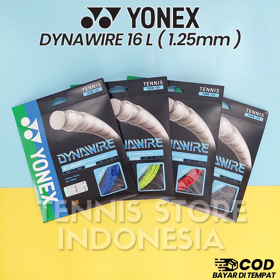 Yonex Dynawire 16 L / 1.25 String ( Senar Tenis / Tennis )