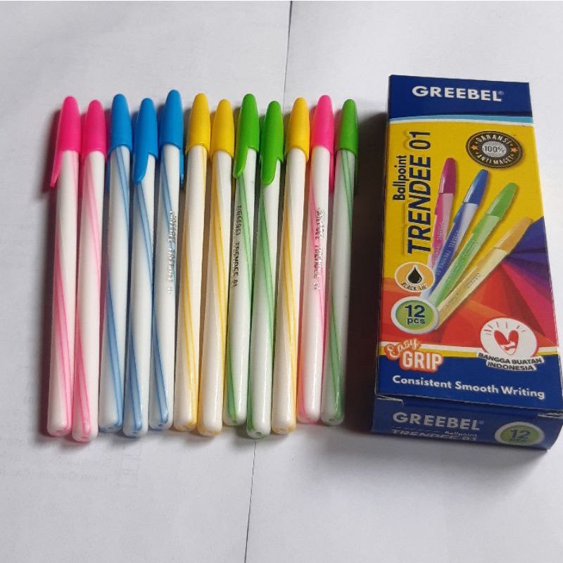 

Ballpoint Greebel Trendee 01 1pack isi 12pc