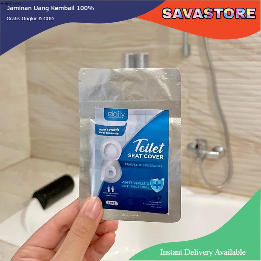DAILY TOILET SEAT COVER DISPOSABLE ALAS DUDUK KLOSET ANTIBACTERIAL