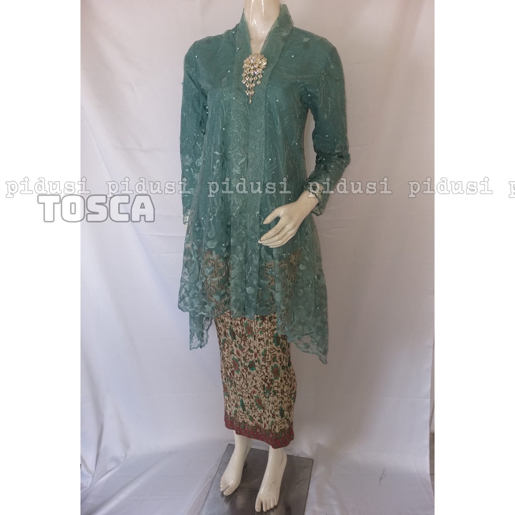 PROMO KEBAYA KARTINI TULLE MUTIARA BORDIR SALUR / KEBAYA TULLE BUSUI / KEBAYA MORDERN