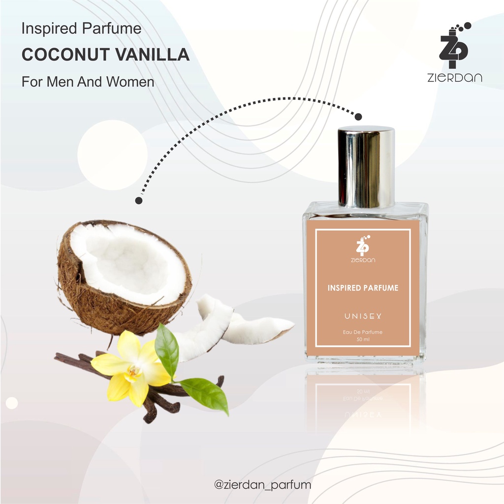 Zierdan Inspired Parfum Coconut Vanilla Parfume Farfum  Minyak Wangi Tahan Lama Pria &amp; Wanita Unisex