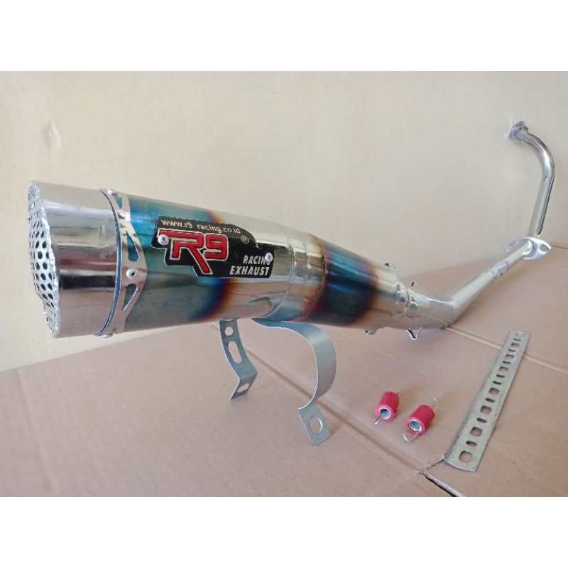 Knalpot R9 r9 Jupiter Mx New 135 Fullset. Bisa bayar ditempat/COD