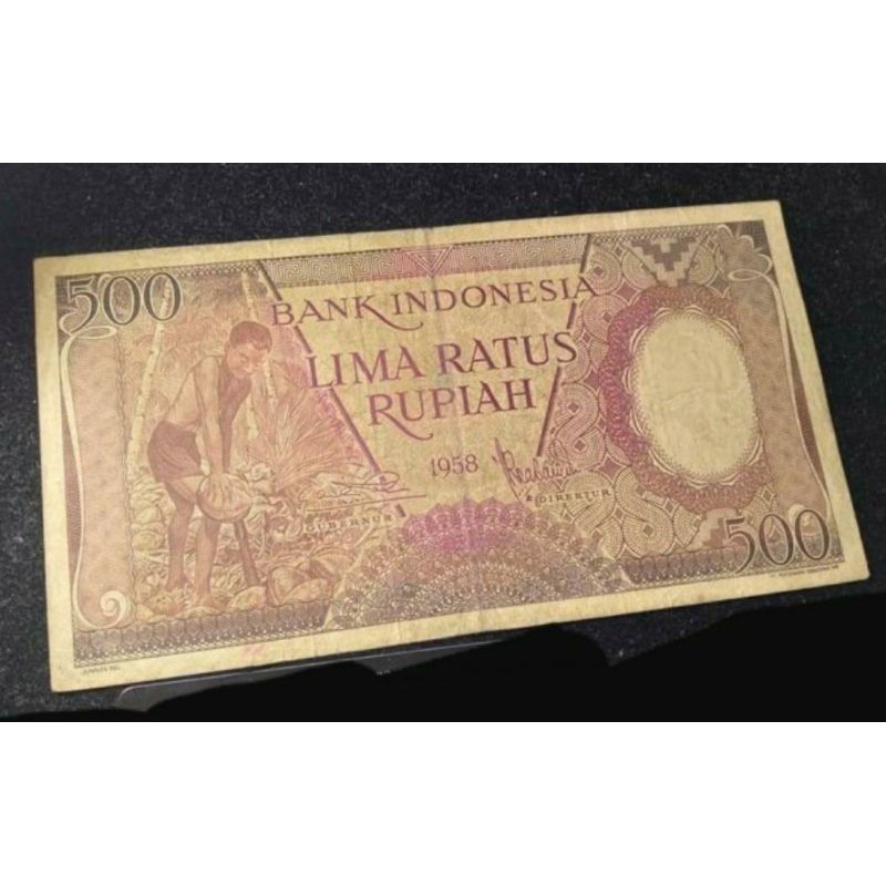Uang Kertas Kuno 500 Rupiah Tahun 1958 Seri Pekerja