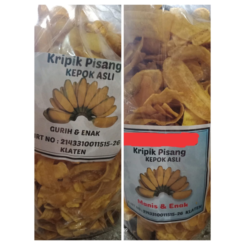 

Keripik pisang kepok kuning Klaten PREMIUM kualitas SUPER - kripik pisang kepok Premium Super