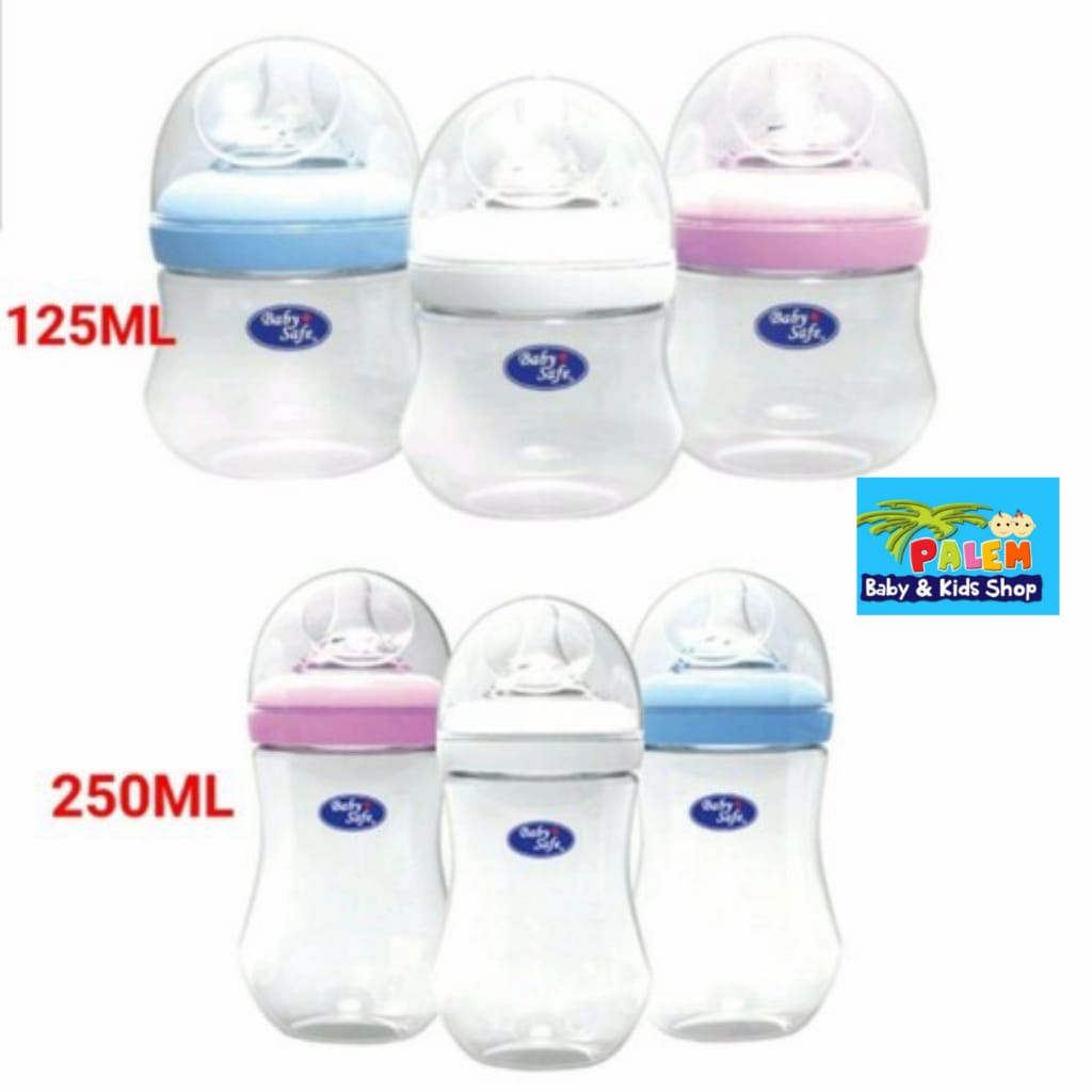 BOTOL SUSU PUTING IBU WIDE NECK BABY SAFE FEEDING BOTTLE 125ML 250ML