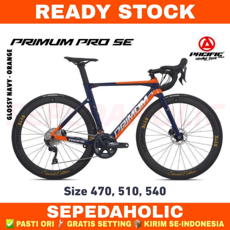 Sepeda Balap Roadbike PACIFIC PRIMUM PRO SE 700C Carbon ULTEGRA 2x11 Speed Garansi Resmi 5 Tahun