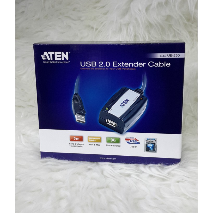 ATEN 5m USB 2.0 Extender Cable (Daisy-chaining up to 25m) UE250