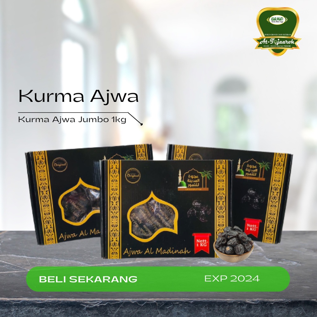 

KURMA AJWA MADINAH JUMBO 1KG