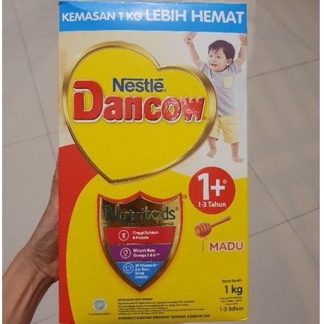 Dancow 1+ plus susu bayi 1-3 tahun VANILA / MADU 1000gr 1kg